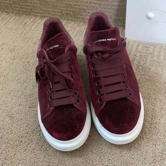 Alexander Mcqueen Velvet Platform 